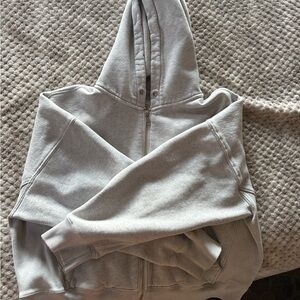 Abercrombie grey zip up